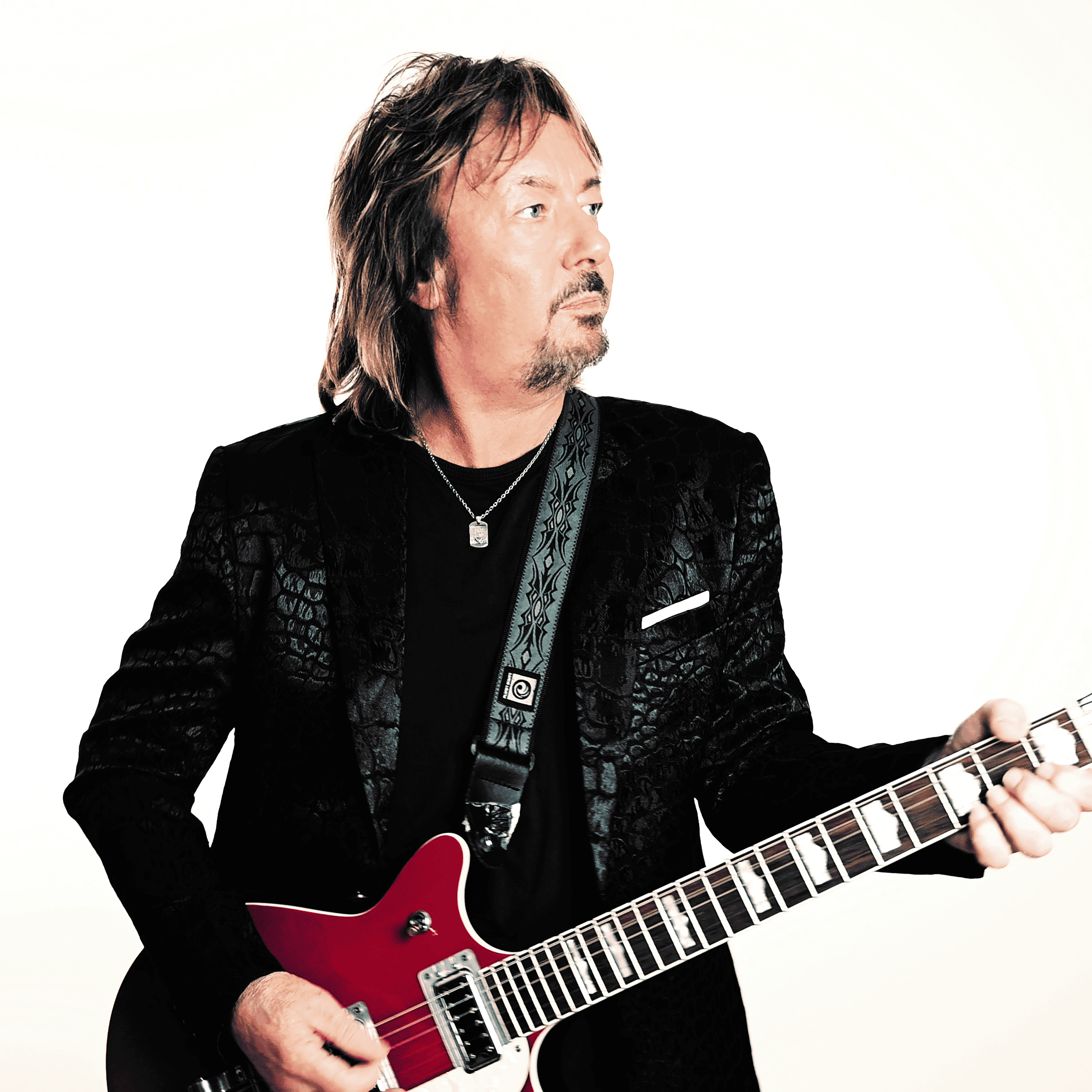 Bild von Chris Norman mit einer Gitarre