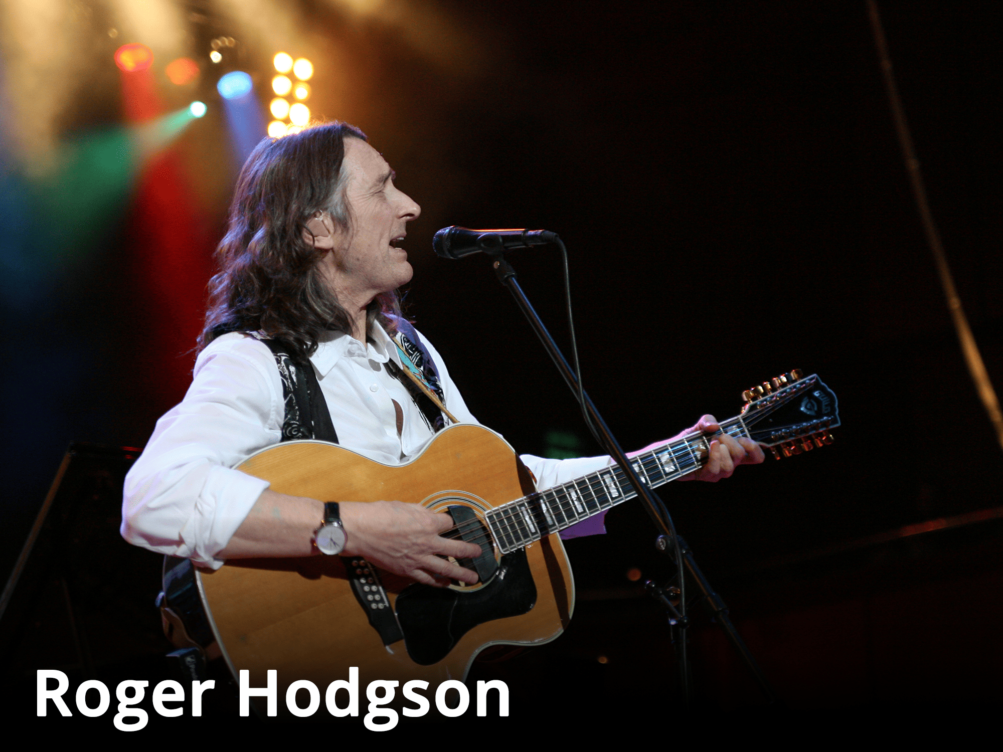 Roger Hodgson bei seinem Auftritt auf der PASS Late Year Benefiz Bühne in der Alten Oper in Frankfurt.